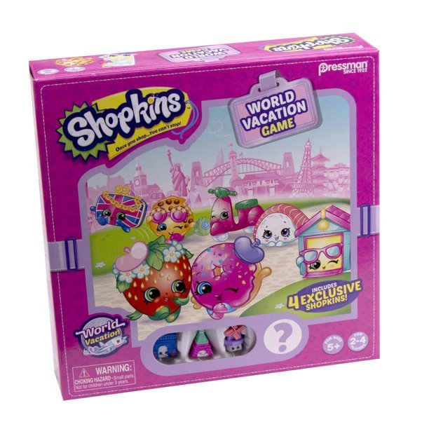 pressman toy shopkins world vacation game ages 5 and up pressman toy shopkins world vacation game ages 5 and up